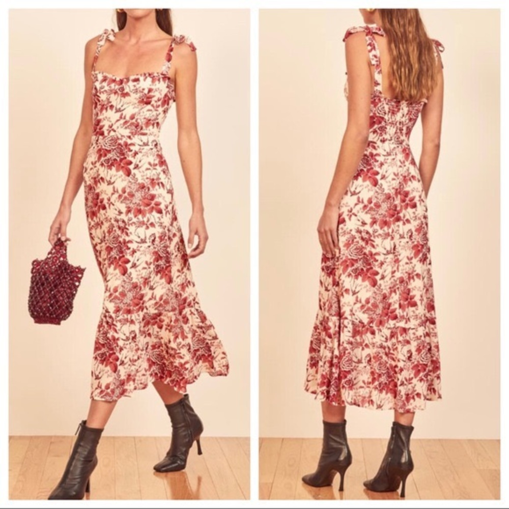 Reformation Nikita Dress Toile De Jouy